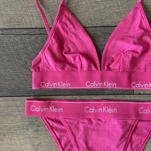 Calvin Klein Other - Calvin Klein Modern Cotton Triangle Bralette/High Leg Undie (UO Exclusive) NWOT
